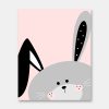 Hello pink bunny print