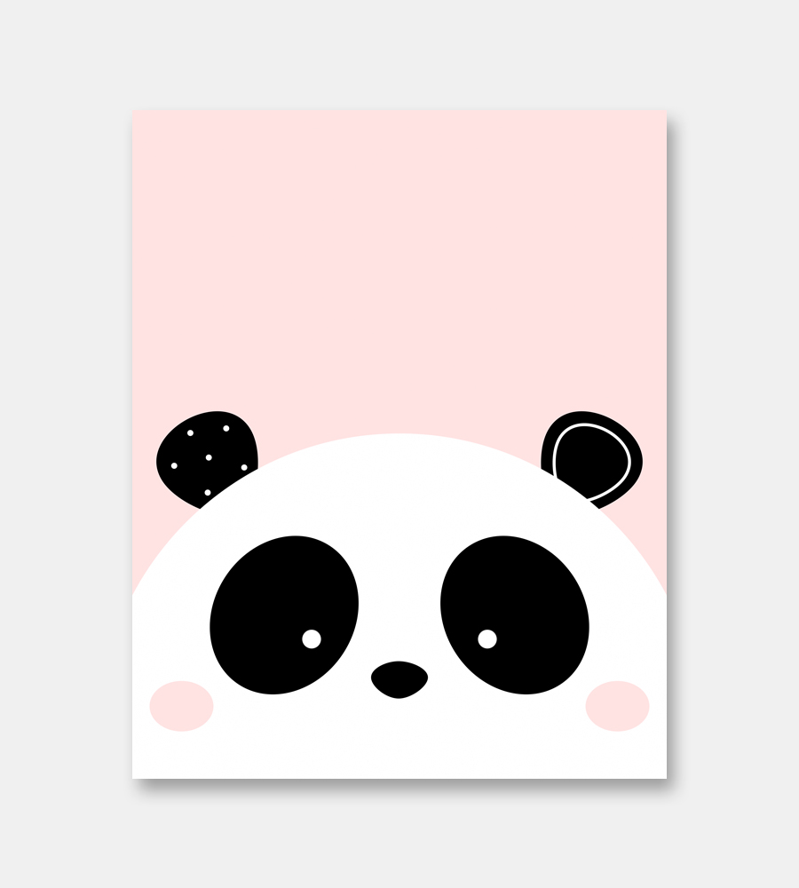 krysantemum Afstem Styre Pink Panda Print - Limitation Free