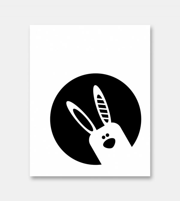 Peekaboo Bunny print